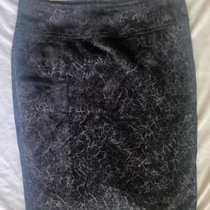 Moon River Above the knee pencil skirt black velvet size S Whimsigoth skirt